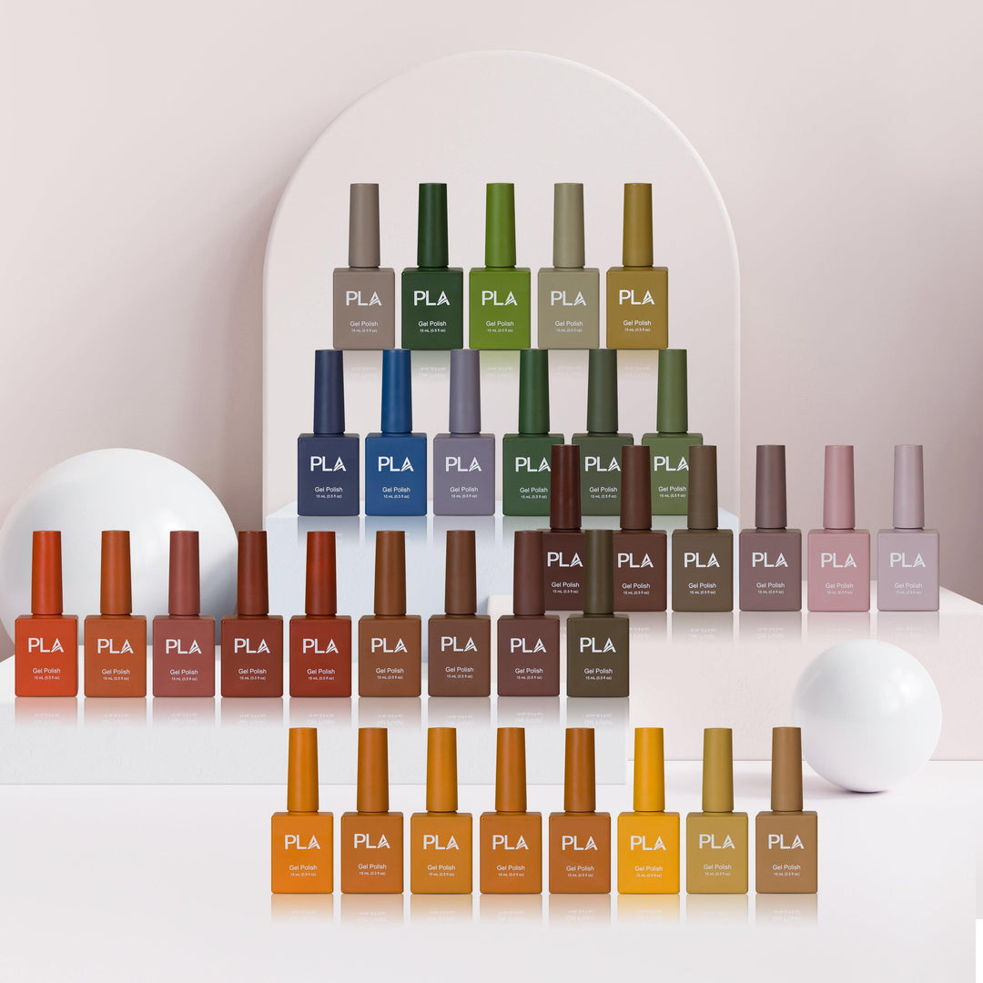 All fall nail polish colors in Movies We Love Collection from PLA Inc.