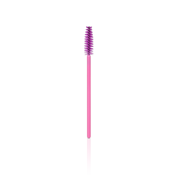 Eyelash Brush Wands from Paris Lash Academy: Pink Spoolie (front view)