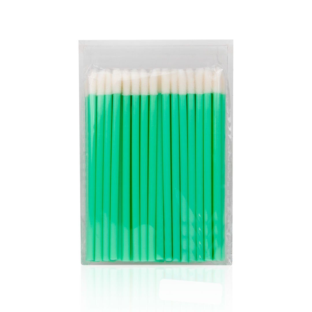 Disposable Lip Applicator from Paris Lash Academy: Green (front view of pack)