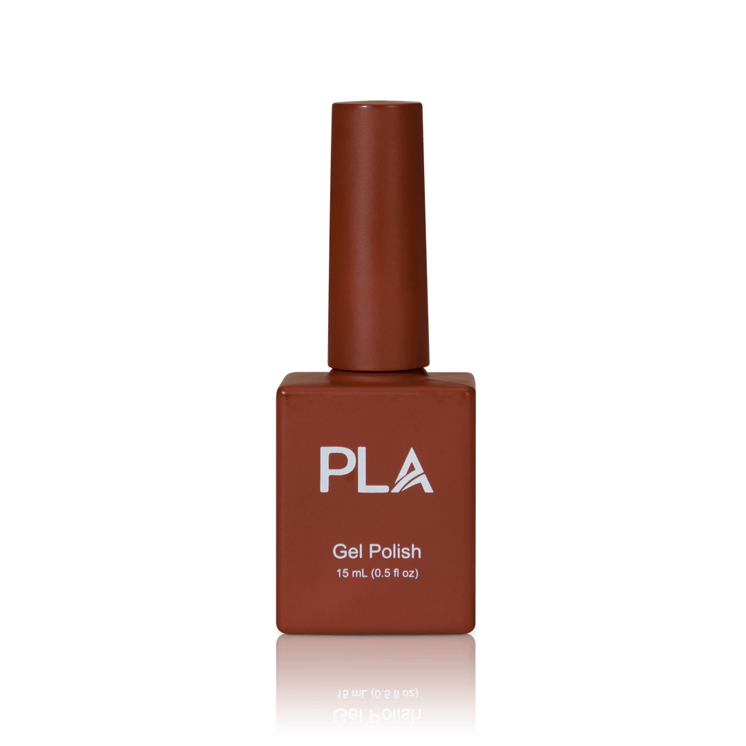 Fall nail polish colors from PLA: Rainboot Red #260 (gel, front view)