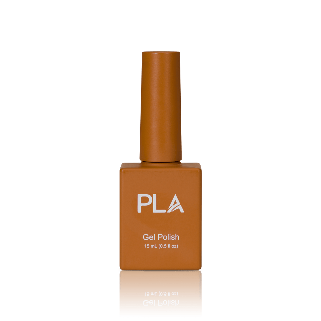 Fall nail polish colors from PLA: Pumpkin Nice Latte #261 (gel, front view)