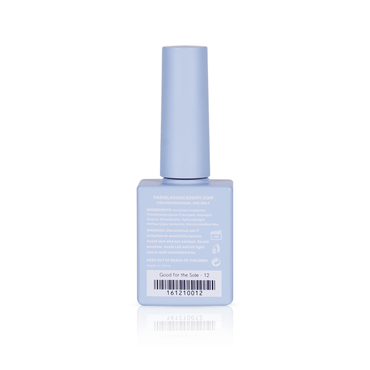 Pastel nail polish from PLA: Good For The Sole #12 (gel, back view)