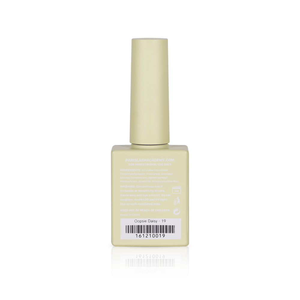 Pastel nail polish from PLA: Oopsie Daisy #19 (gel, back view)