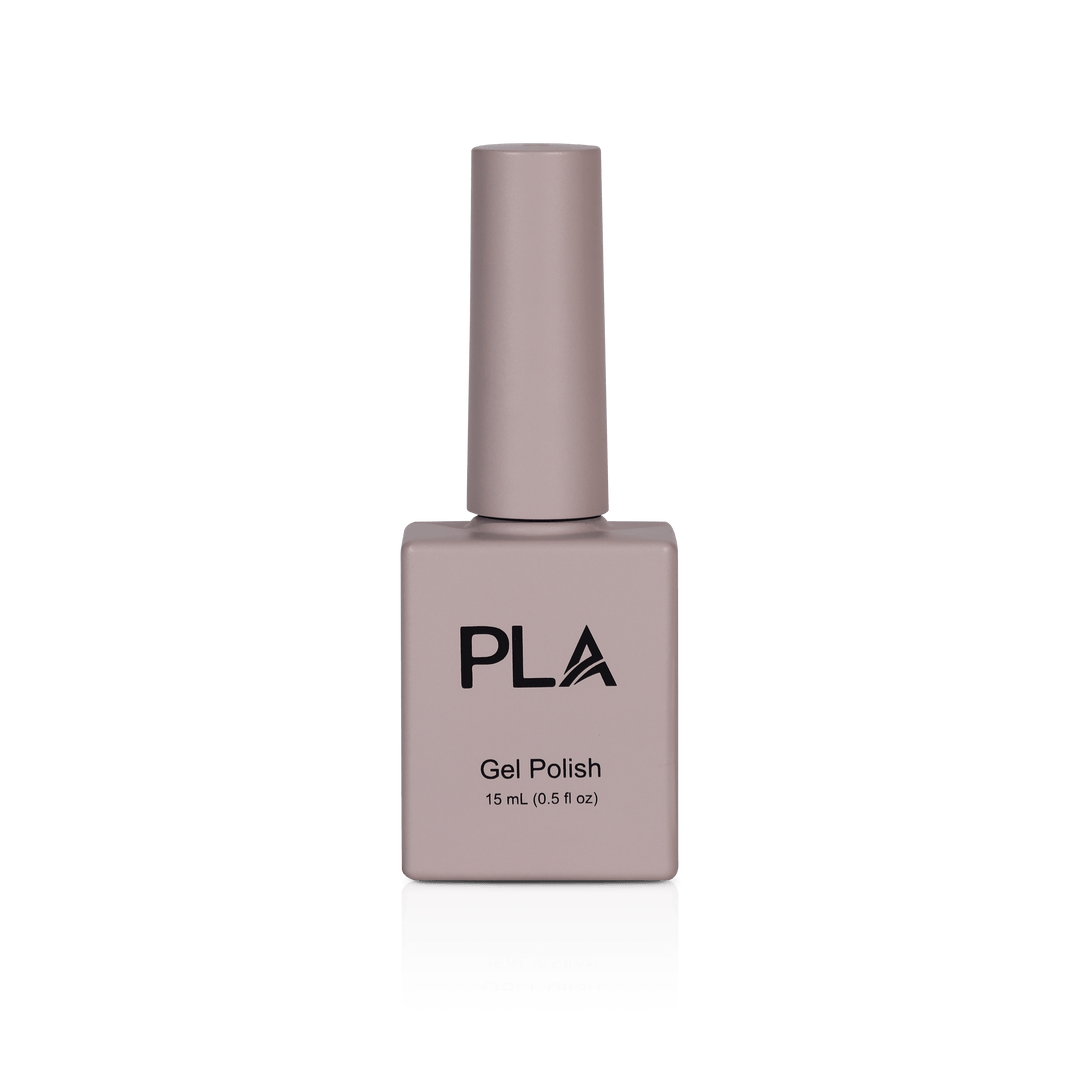 Sheer nail polish from PLA: Fashionably Light #207 (gel, front view)