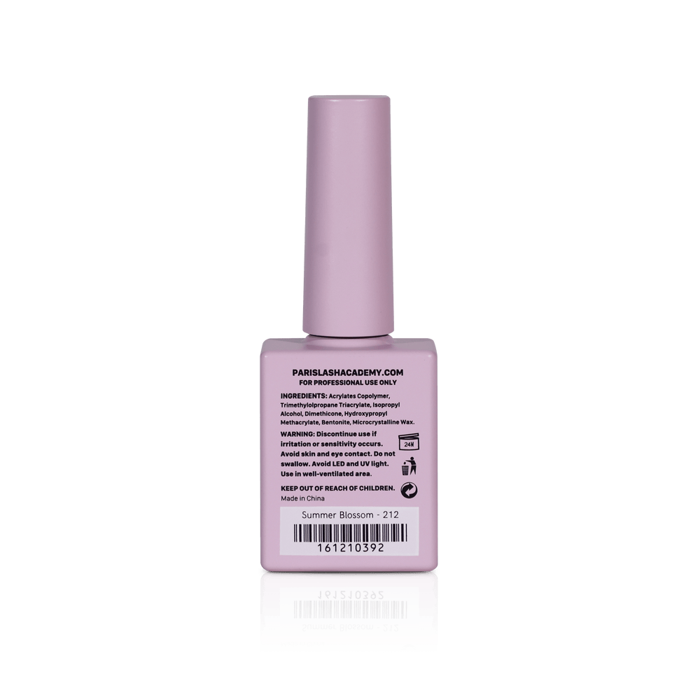 Sheer nail polish from PLA: Summer Blossom #212 (gel, back view)