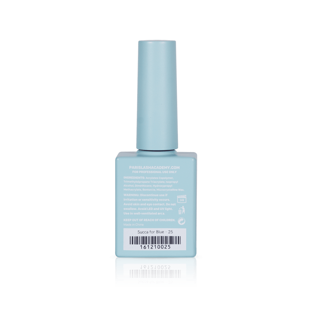 Pastel nail polish from PLA: Succa For Blue #25 (gel, back view)