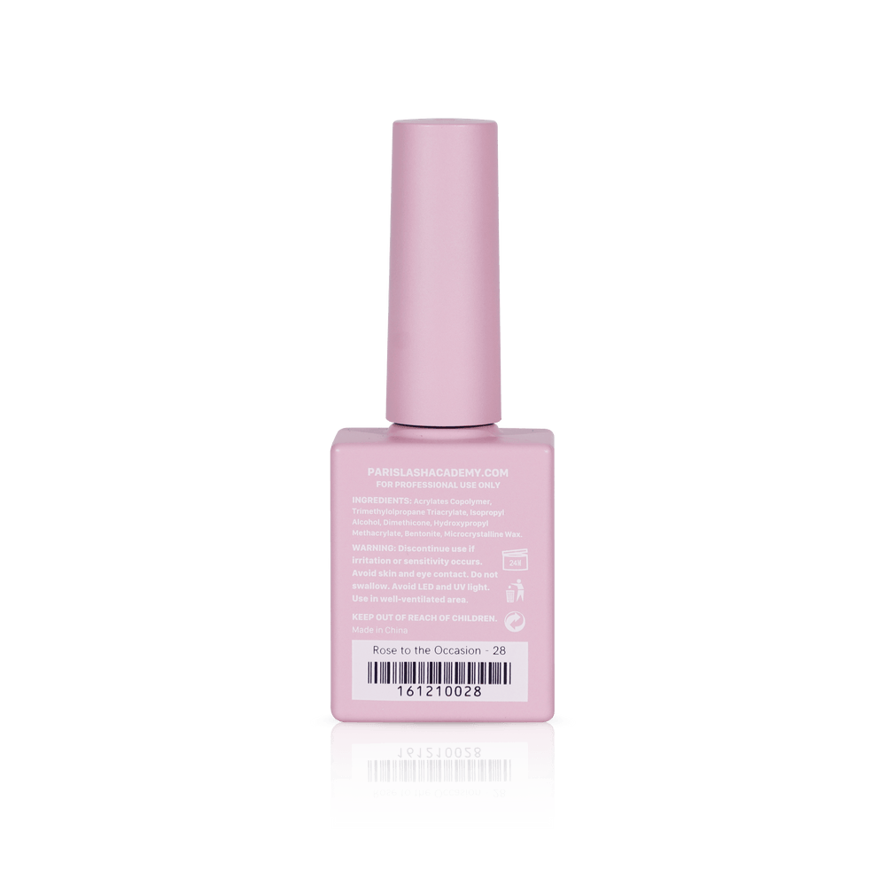 Pastel nail polish from PLA: Rose To The Occasion #28 (gel, back view)