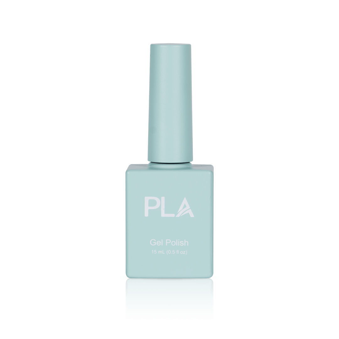Pastel nail polish from PLA: Green And Bear It #35 (gel, front view)