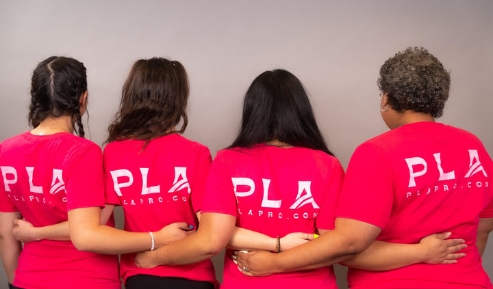PLA Lash Shirts - Small (back view of group photo wearing the shirts)