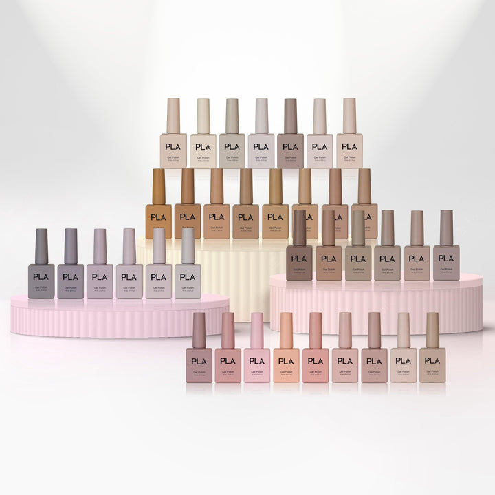 All nude nail polish colors in What's Cookin' Good Lookin' Collection from PLA Inc.