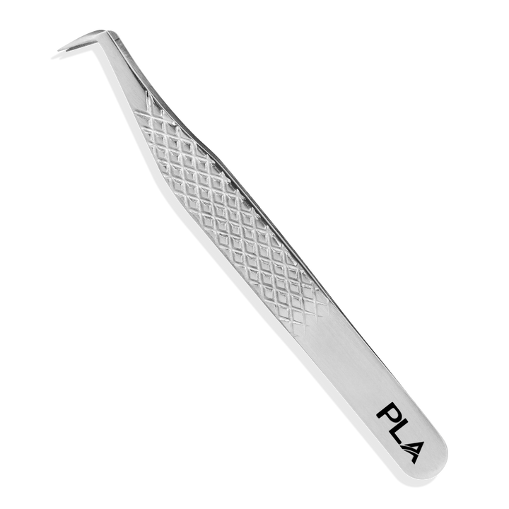 Fiber tip lash tweezers from Paris Lash Academy: 90 Degree Boot, Regular 12cm (back view)