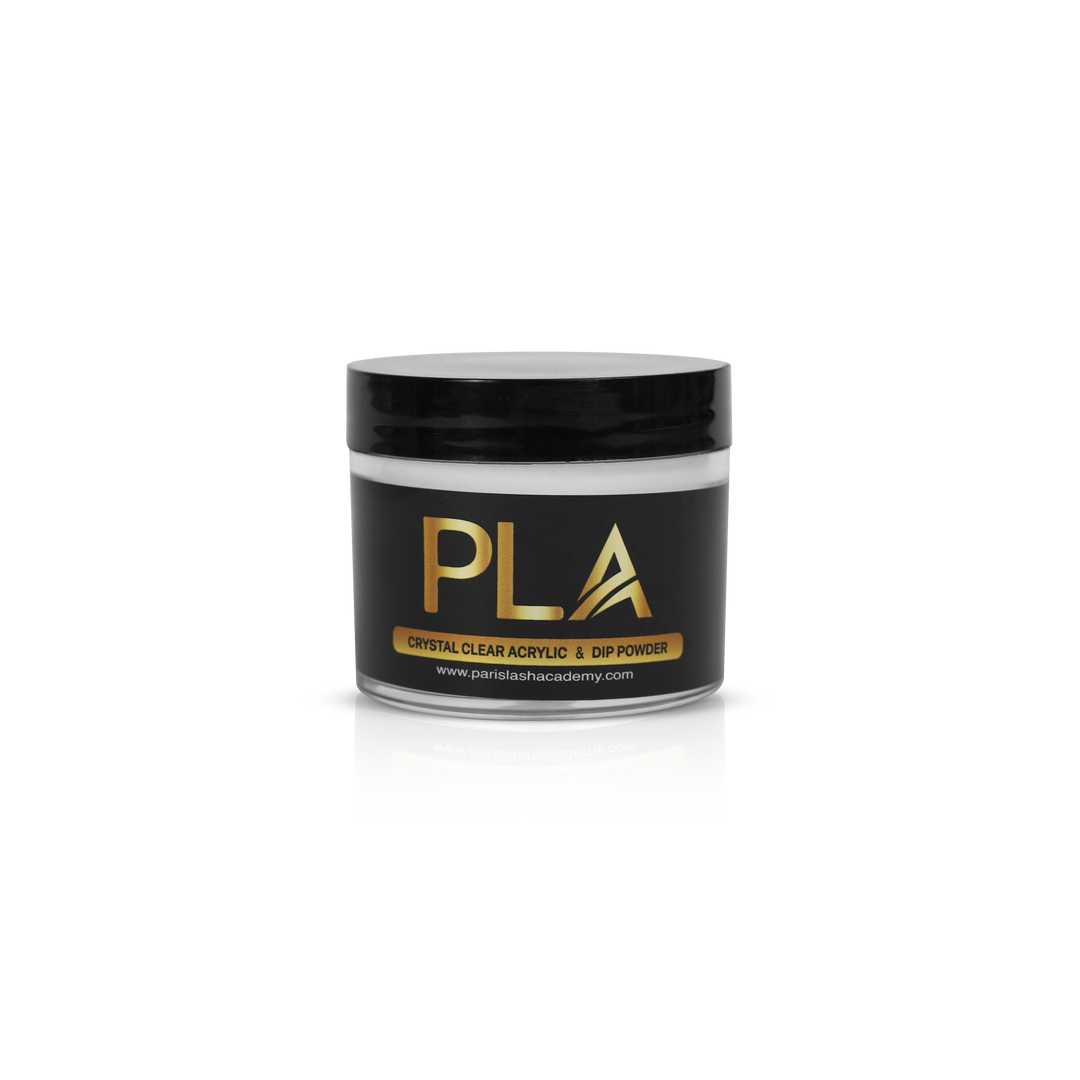 Acrylic Powder from Paris Lash Academy — (clear acrylic powder, 55g jar, front view)