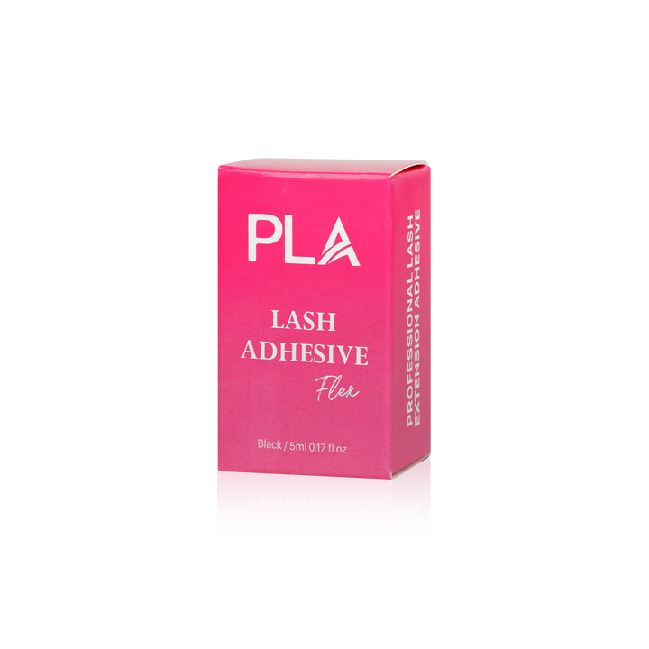 Lash Adhesive from Paris Lash Academy: Flex (5mL). Front view of box 